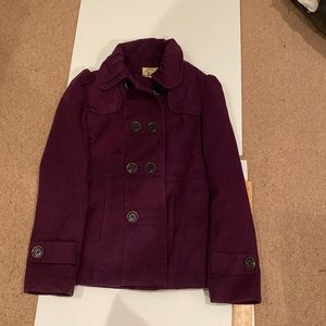 Purple dress coat
